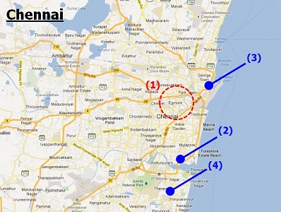 Chennai map